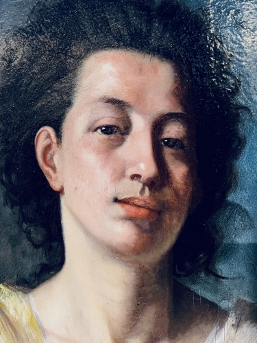 XIXe siècle - Portrait d’Homme, cercle de Hippolyte Flandrin (1809-1864)
