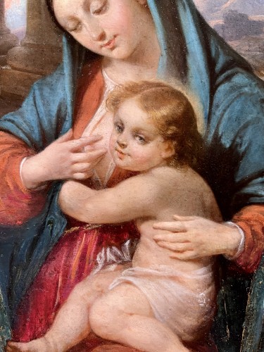 XVIIIe siècle - Vierge à l’enfant - École Française du XVIIIe siècle