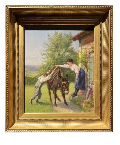 Charles Edouard Frere (1837-1894) - L'Ane scellé