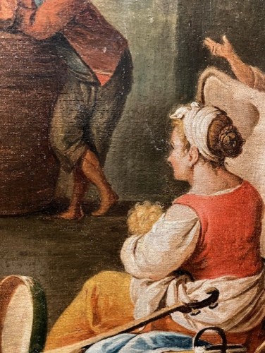XVIIIe siècle - Scène populaire, vers 1770 - Pietro FABRIS (1740 à 1792)