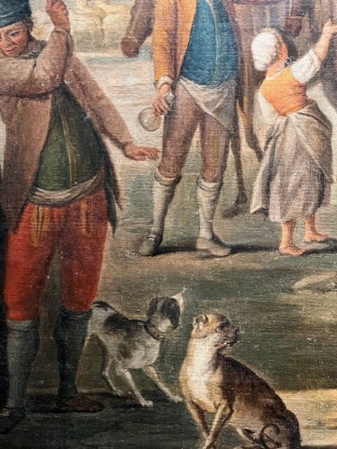 Antiquités - Scène populaire, vers 1770 - Pietro FABRIS (1740 à 1792)