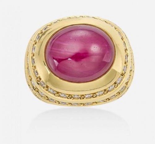 Bague en or, rubis et diamants -  Andrew Clunn - Galerie de Cicco