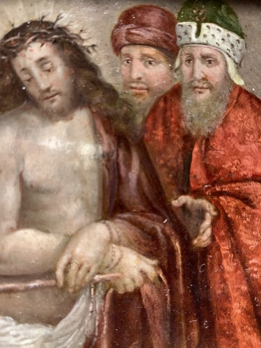 XVIIe siècle - Christ aux outrages - École du Nord XVIIe siècle