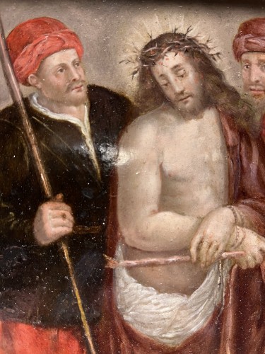 Antiquités - Christ aux outrages - École du Nord XVIIe siècle