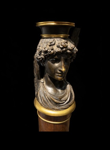 Mobilier Console - Console Empire en acajou et placage