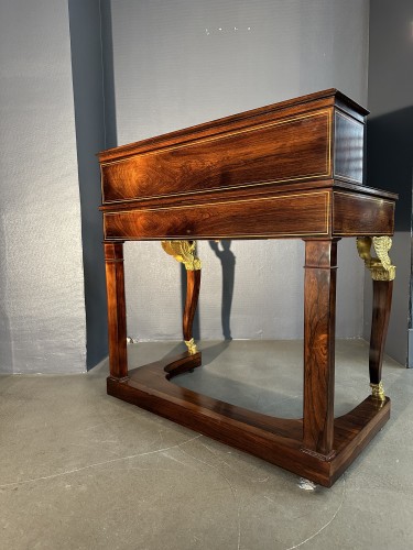 Antiquités - Bureau à gradins d’époque Charles X