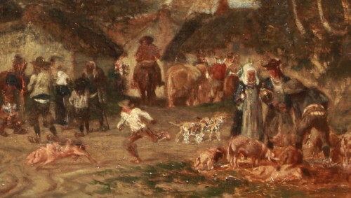 Amédée Elie SERVIN (1829-1884) - Tableaux et dessins Style 