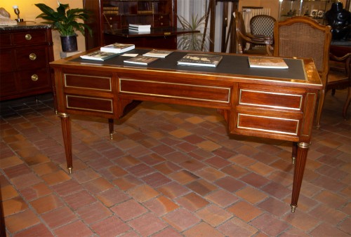 18th century - Louis XVI Period Flat Desk, Stamped By Joseph Stockel