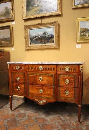 Furniture  - Louis XVI Commode Stamped Lardin