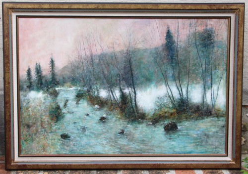 Bernard GANTNER (1928-2018) - Snow in Franche-Comté 1992 - Paintings & Drawings Style 50
