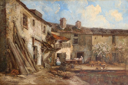 Alexandre-René Véron (1826-1897) The Farmyard, 1897