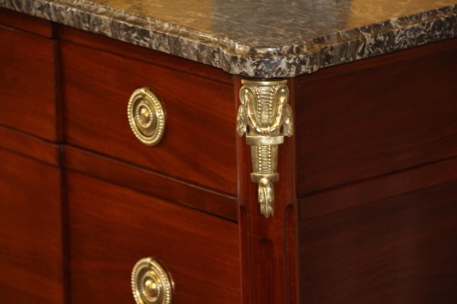 Furniture  - Louis XVI chest of drawers stamped A.SCHUMAN
