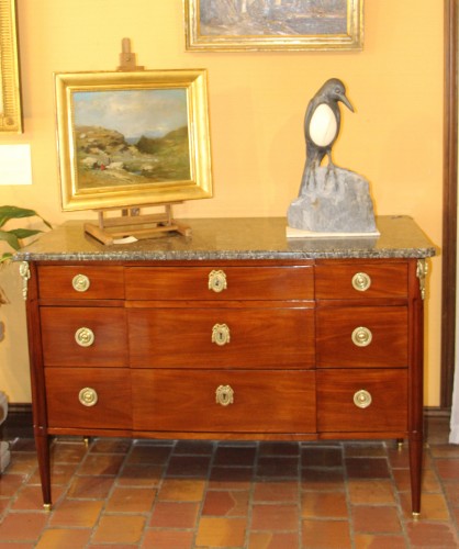 Louis XVI chest of drawers stamped A.SCHUMAN - 