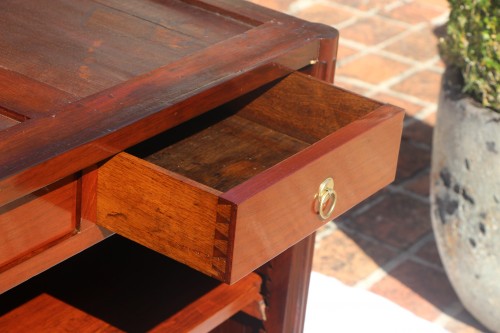 18th century - Low sideboard in solid mahogany stamped Chavignau