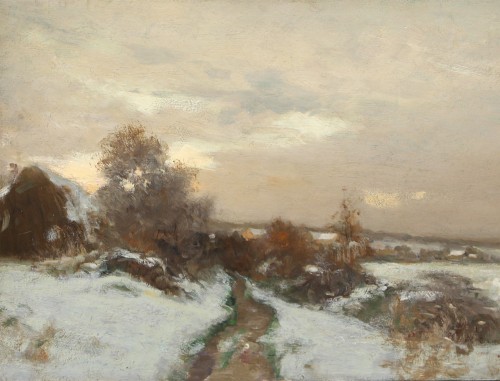 Joseph Paul Meslé (1855-1927) - Chamigny in winter