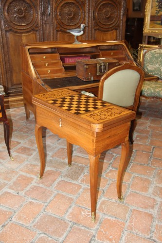 Mobilier Table à Jeux - Table à jeux à double plateau d’époque Louis XV