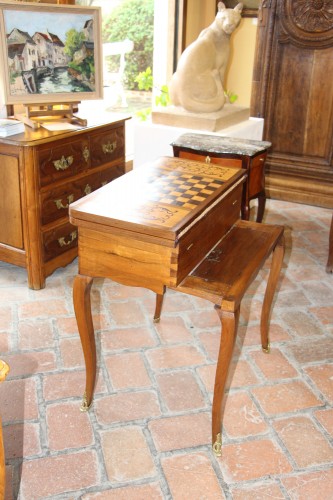 Table à jeux à double plateau d’époque Louis XV - Galerie de Crécy