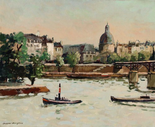 Jacques Bouyssou  (1926-1997) - Paris la Passerelle des Arts 