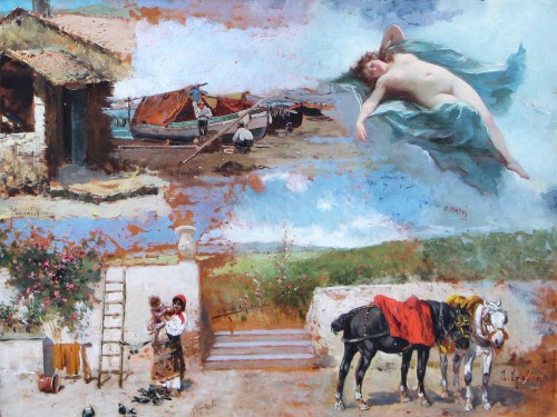 six-handed composition, Roman workshop circa 1893-1895