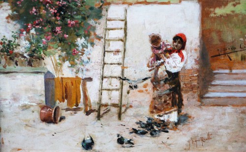  - six-handed composition, Roman workshop circa 1893-1895