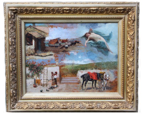 Antiquités - six-handed composition, Roman workshop circa 1893-1895