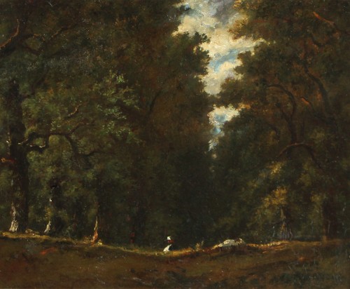 Narcisse Virgile DIAZ DE LA PEÑA (1807-1876), Hill at the edge of the forest - Paintings & Drawings Style 