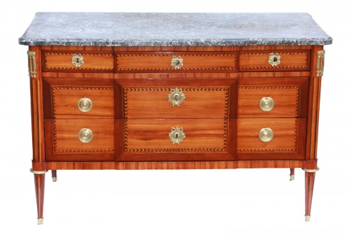 Louis XVI commode, stamped by Jacques-Antoine Leclerc (1744 - January 30, 1