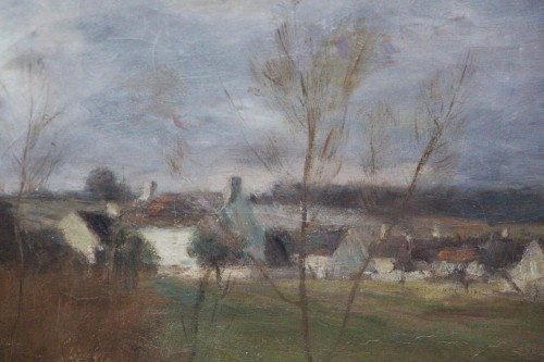 Joseph Paul MESLÉ (1855-1927) - Chamigny, the hamlet of Larrue at dusk, circa 1900 - Paintings & Drawings Style 