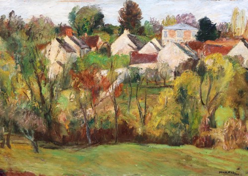 Charles Kvapil (1884-1957) - Villiers-sur-Morin, seen from the rue du Touarte