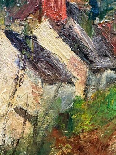 Paintings & Drawings  - Charles Kvapil (1884-1957) - Villiers-sur-Morin, seen from the rue du Touarte