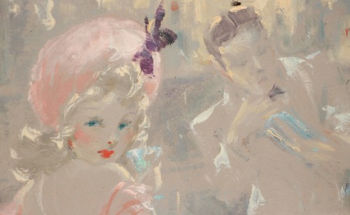 Louis ICART (1888-1950) - Elégante au Bal Tabarin - 