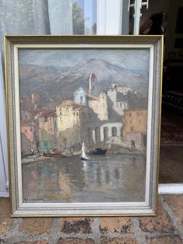 20th century - Louis Marie Désiré-Lucas (1869-1949) Villefranche sur mer