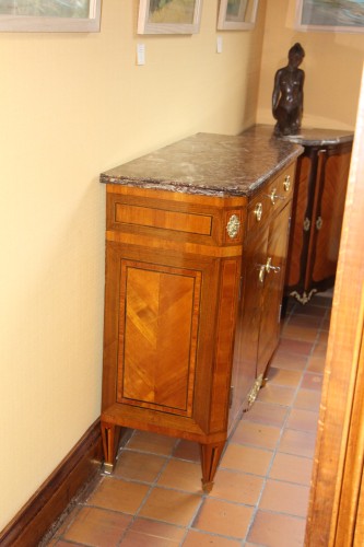 Sideboardin rosewood and violetwood veneers - Furniture Style Louis XVI