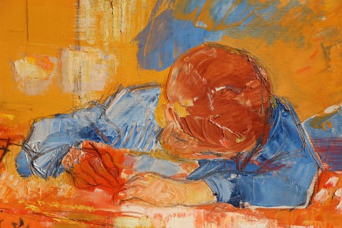 Jean Commère (1920-1986) - La leçon - Années 50-60