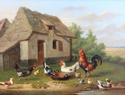 Paintings & Drawings  - Backyard - Mme GYSELINCKX 1870