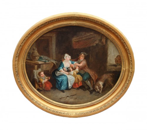 Allegory of the peasant condition - French School of the second half of the 18th century