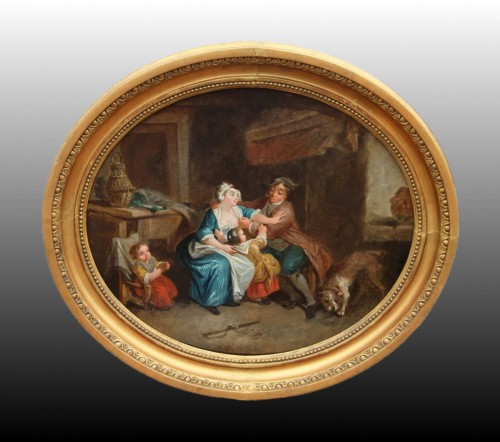 Paintings & Drawings  - Allegory of the peasant condition - French School of the second half of the 18th century