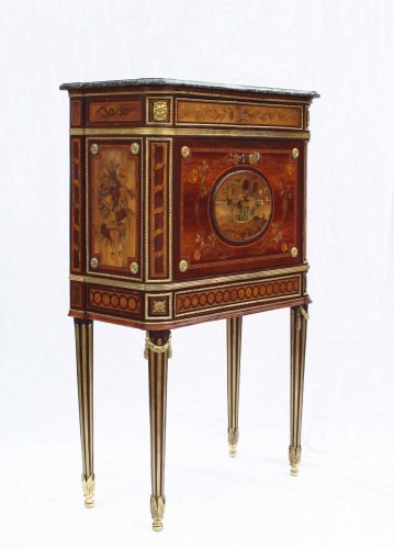 Secrétaire en cabinet d'époque Louis XVI - Mobilier Style Louis XVI