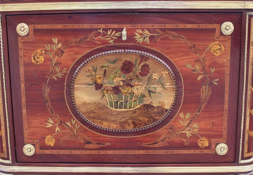 Mobilier Bureau et Secrétaire - Secrétaire en cabinet d'époque Louis XVI