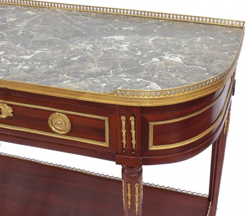 Console d’époque Louis XVI estampillée J. CAUMONT - Mobilier Style Louis XVI