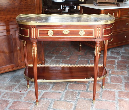 18th century - Louis XVI Console table by J. CAUMONT