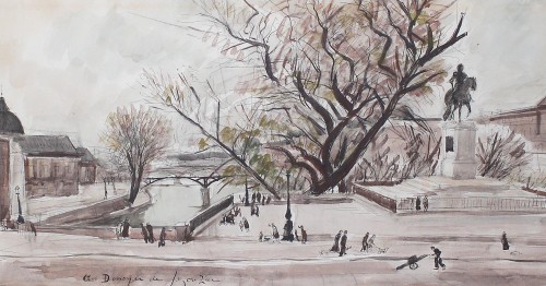 Paris le Pont Neuf - André Dunoyer de Segonzac (1884-1974)