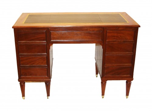 Furniture  - Louis XVI Period Coffered Desk, Stamped Cc Saunier