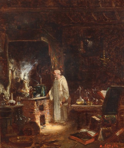 Amédée Elie SERVIN (1829-1884) - The Alchemist