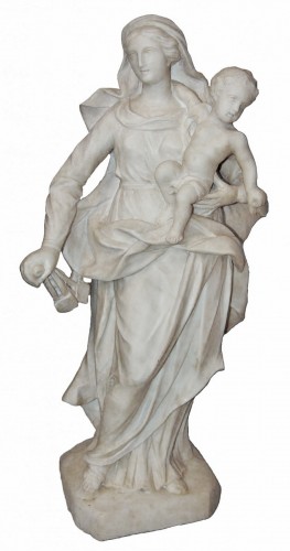 Vierge à l'Enfant au scapulaire, France XVIIIe siècle