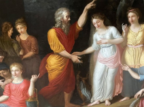 Paintings & Drawings  - Eliezer and Rebecca - German or Austrian neoclassical school circa 1770