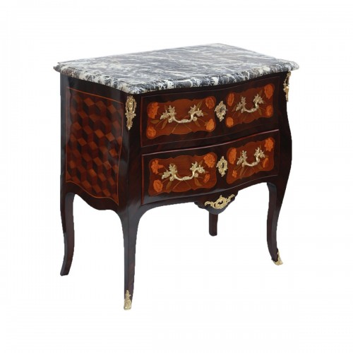 Louis XV - Commode « sauteuse » d’époque Louis XV