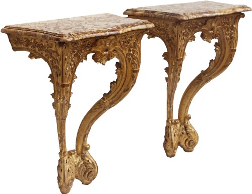 Mobilier Console - Paire de consoles d'époque Louis XV