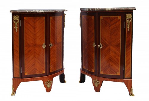 Pair Of Louis XVI Corner Cabinets