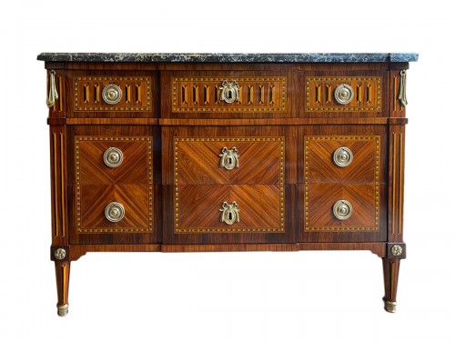 Louis XVI period chest , Stamped  by Jean-Baptiste Courte